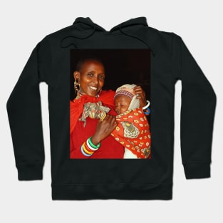 Proud. Mother & Child, Maasai (or Masai) East Africa Hoodie